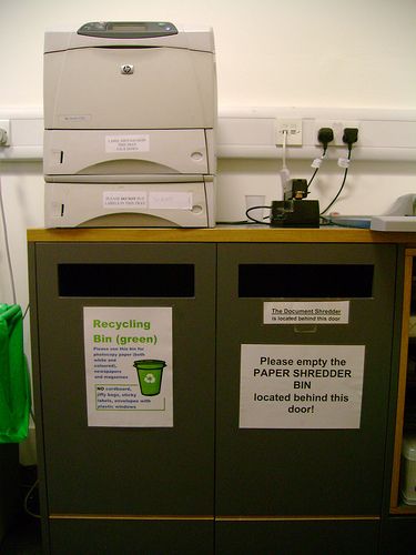 Organiser le recyclage du papier au bureau